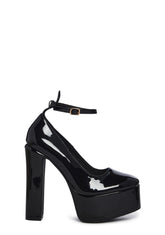 Truly Admired Platform Heels - Black