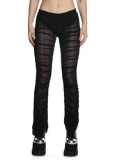 The Mosh Pit Mesh Flared Leggings