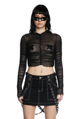 The Mosh Pit Mesh Crop Top