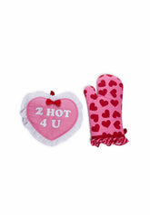 Hot Stuff Potholder And Oven Mitt Set