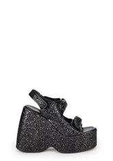 Too Hot Platform Sandals - Black