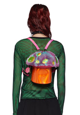 Trippy Vibe Got Funky Mushroom Backpack - Holo