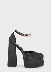 Typhoon Platform Heels - Black