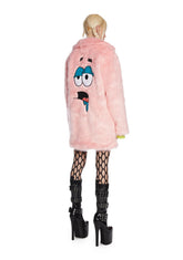 I'm With Dummy Faux Fur Coat