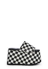 Gwen Platform Sandals - Checkered