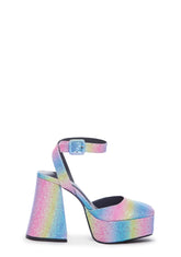 Rainbow Glitter Heels