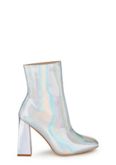 Top Ace Ankle Boots- Silver