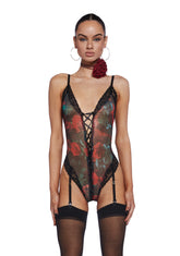 Thorns And Petals Lace-Up Teddy