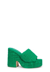 Wavez Block Heels - Green