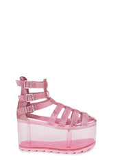 Qloud Odyssey Platform Sandals - Pink