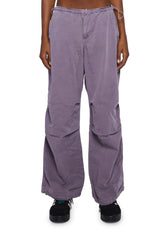 Baggy Cargo Pants - Light Purple