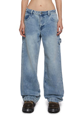 So Misunderstood Light Wash Carpenter Jeans