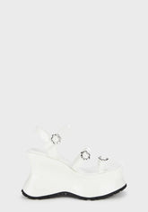 Sightseeing Platform Sandals - White