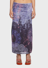 Skyline Nights Midi Skirt
