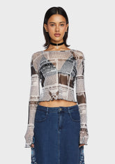 Breaking News Long Sleeve Top