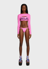 Reflective Mushrooms Bikini Shrug Set