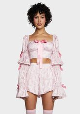 Scandal Sheet Long Sleeve Top - Pink