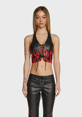 Angel Aflame Halter Top