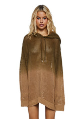 Doom Ombre Fishnet Hoodie