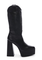 Ruman-2 Cowboy Boots - Black