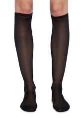 Knotted Wonders Sheer Knee High Socks