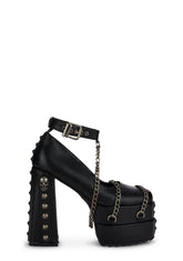 Crucify Chunky Platform Heels