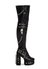 Scream Thigh High Platform Boots