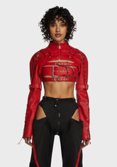 Daddy Choker Jacket - Red