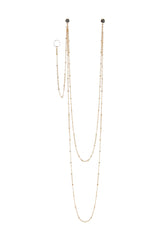 Serpent's Kiss Nose Chain Earring