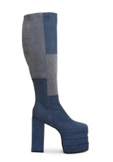 Wide Fit Talk Of A Town Denim Boots