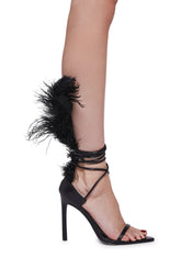 Cleasby Feather Sandals - Black