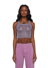 Knitted Scoop Tank Top