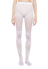 Eternal Bliss Sheer Tights- White