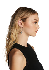 Have A Heart Hoop Earrings - Silver