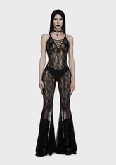 Alluring Darkness Lace Catsuit