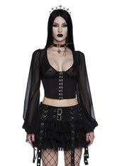Pleasing Terrors Chiffon Blouse