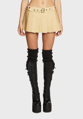 The Potential Micro Mini Skirt - Beige