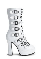 557-Melinoe Heeled Boots - White