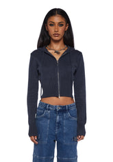 Desiree Knitted Hooded Cardigan