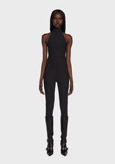 Aero Ribbed Open Back Jumpsuit