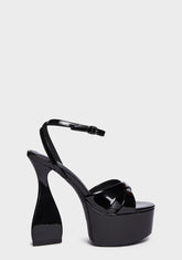 Nathalia-1 Block Heels - Black