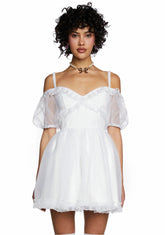 Sense N' Sensibility Mini Dress - White
