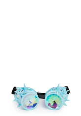 Kaleidoscope Eyes Spiked Goggles - Light Blue