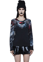 Life And Death Cross Baggy Top