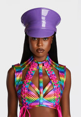 Strap Captain Hat - Purple