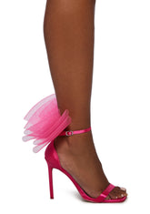 Wide Fit Candi Bow Heels - Pink