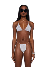 Dazzle Baby Lingerie Set- Silver