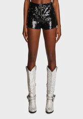 Moonlit Seduction Sequin Shorts