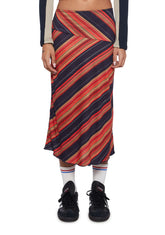 Asymmetric Midi Skirt