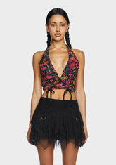 Daydreamer Floral Halter Top - Multi